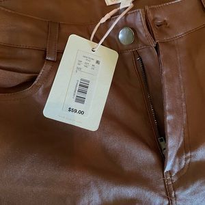 Gianni Bini spice faux leather pants size 5